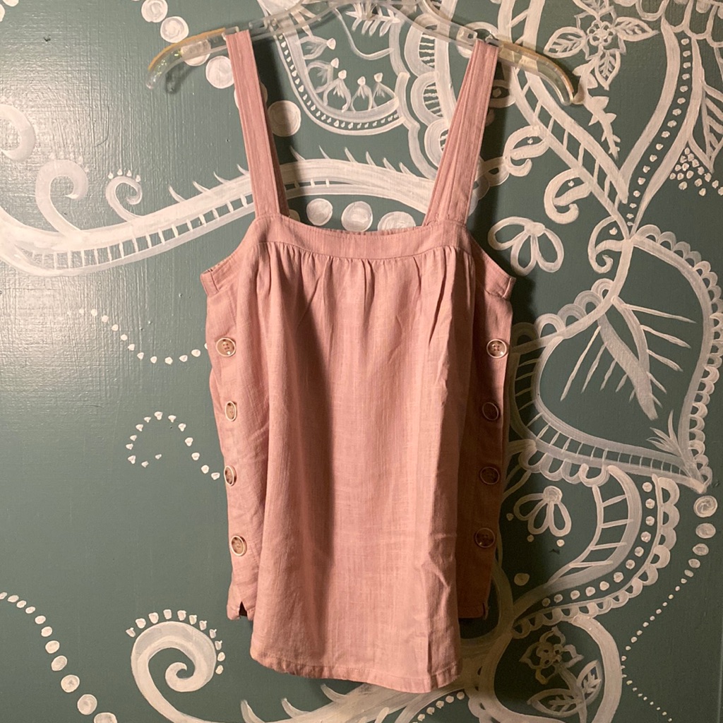 Side Button Details Cami